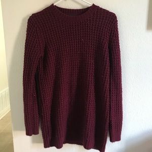 Big comfy burgundy sweater